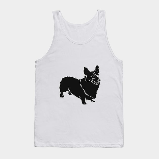 Connect The Corgi Dots Tank Top by lalanny